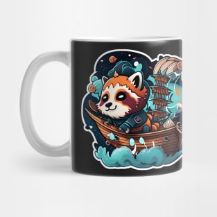 Red Panda Dave but he's a boat Captain in search of Treasure planet Mug